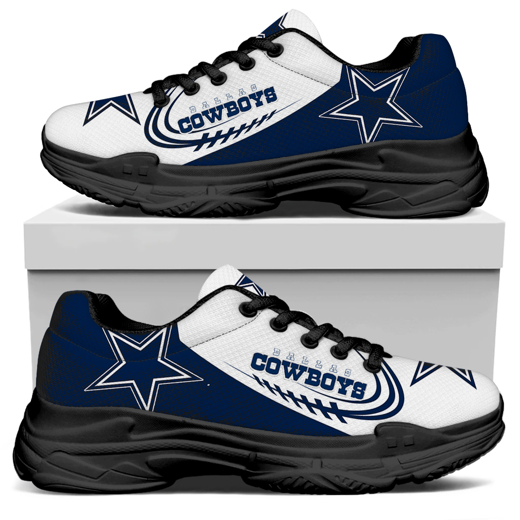 Men's Dallas Cowboys Edition Chunky Sneakers With Line 007